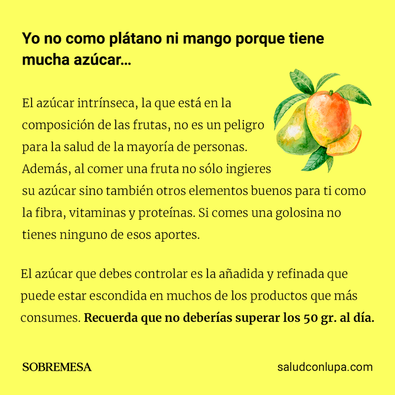 ¿Sabes cuánta azúcar consumes al día? 5
