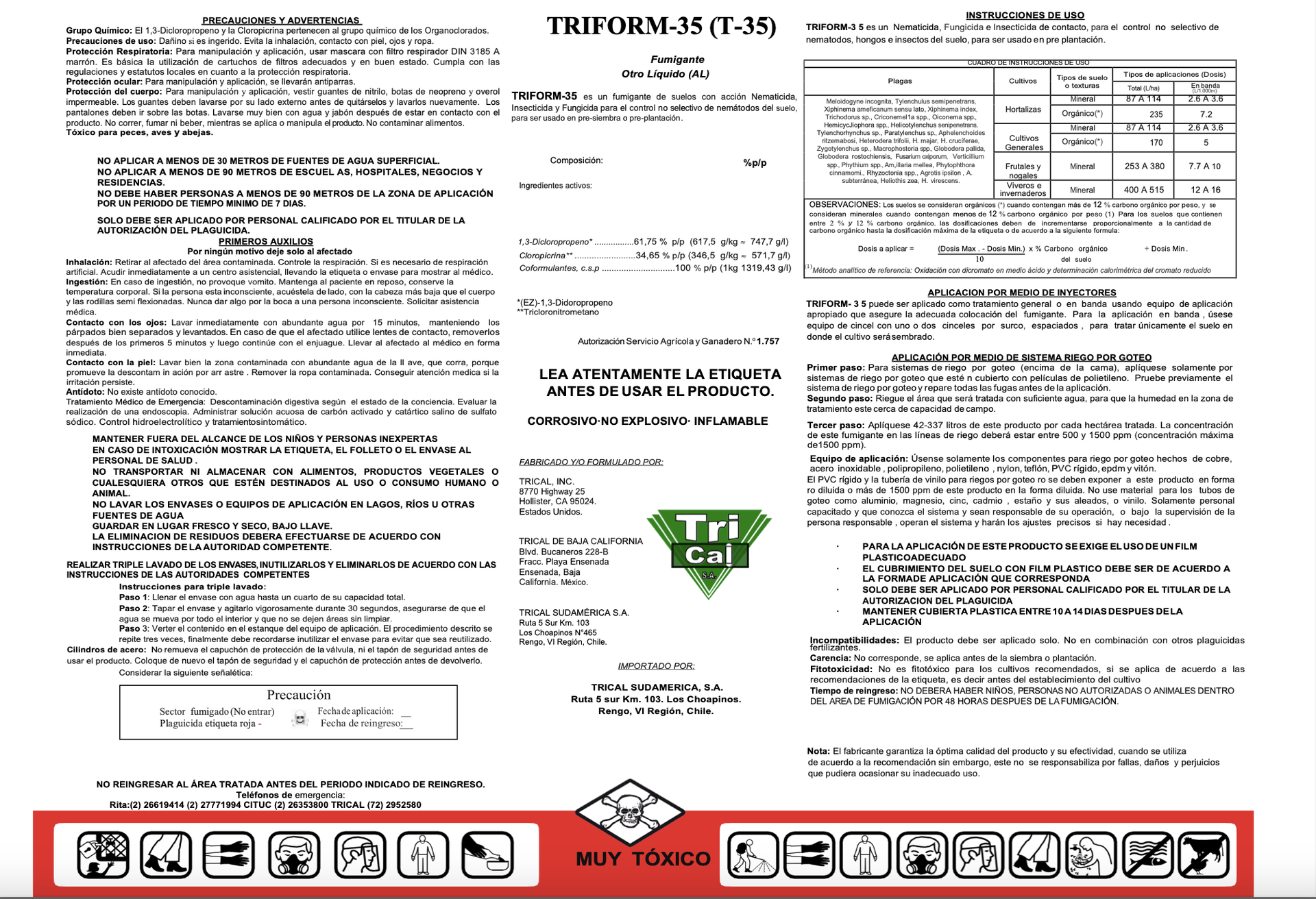 etiqueta triform-35