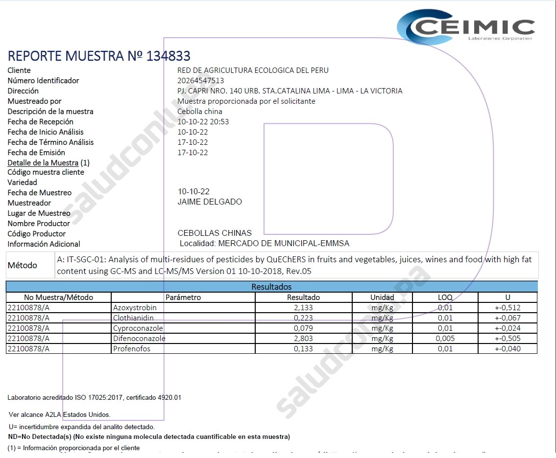 Ceimic - Cebollita china - Muestra 134834