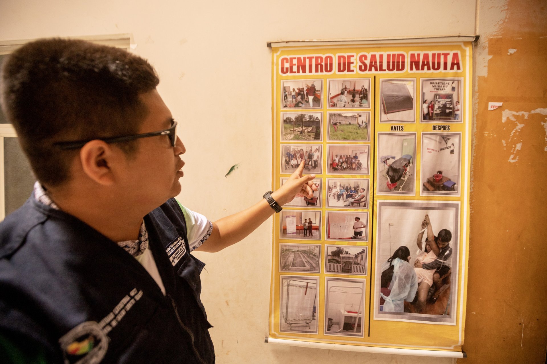 Centro de Salud de Nauta - Antes y despues