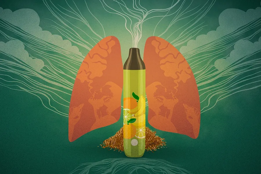Ilustración sobre los e-liquids