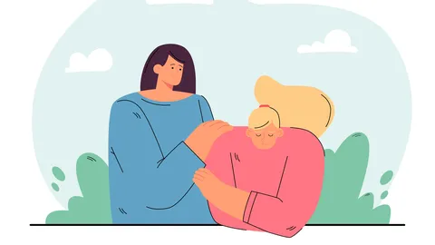 Friendship, help, empathy concept