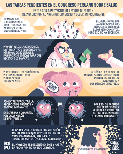 LAS TAREAS PENDIENTES EN EL CONGRESO PERUANO SOBRE SALUD