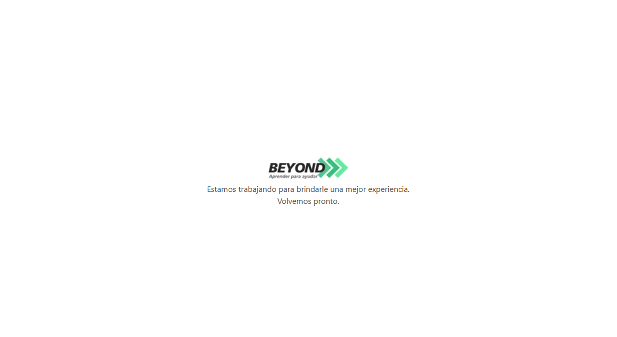 Medical Beyond. Estamos trabajando para brindarle una mejor experiencia. Volvemos pronto.