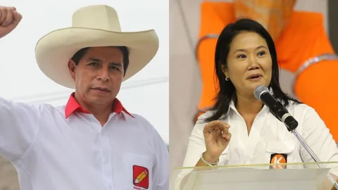 Pedro Castillo y Keiko Fujimori