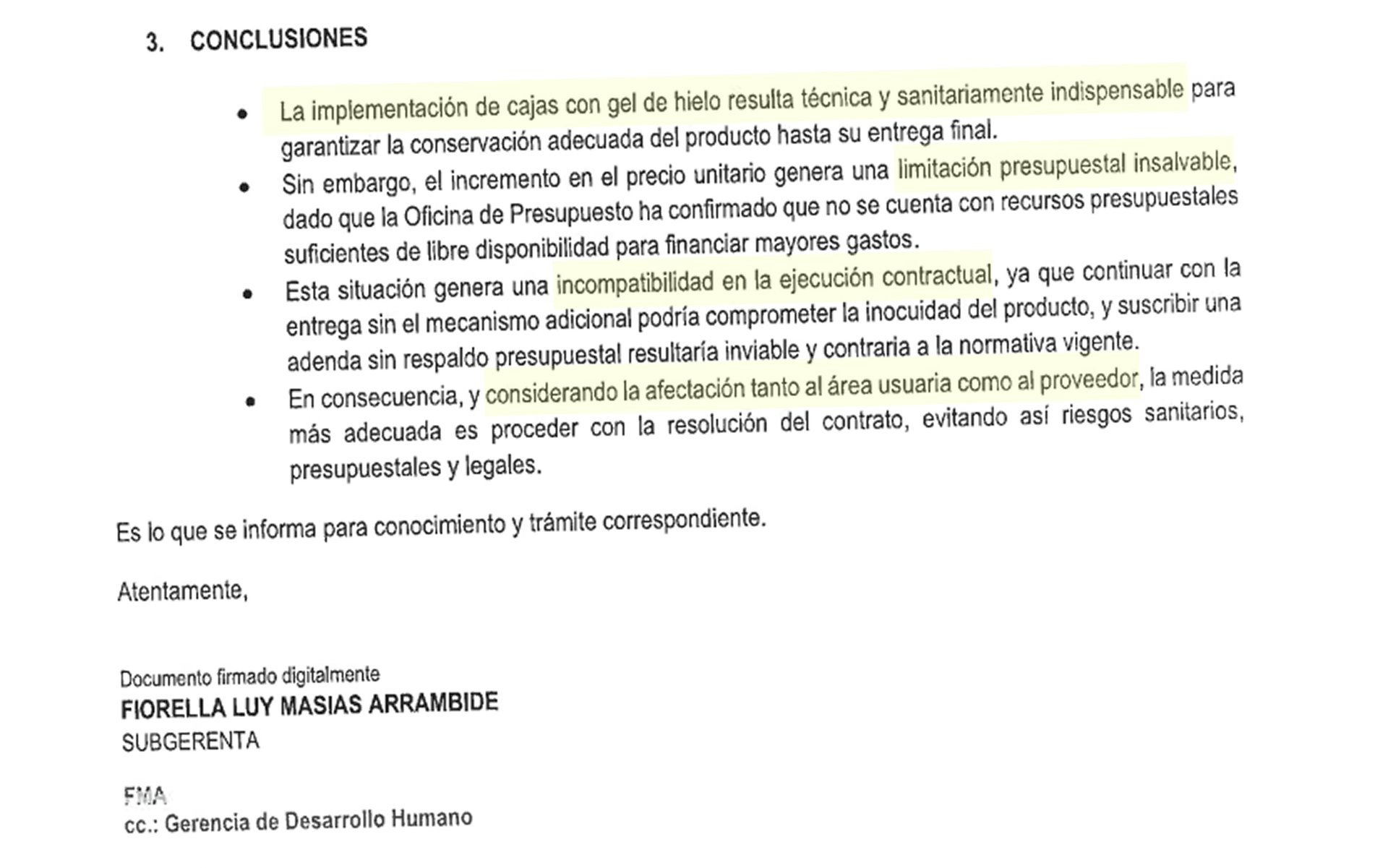 Resolución de Contrato MML  - Consorcio Josemaria- 2