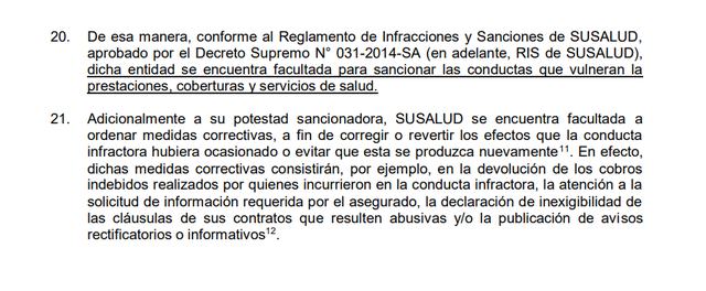 SuSalud competencia