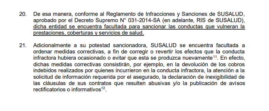 SuSalud competencia