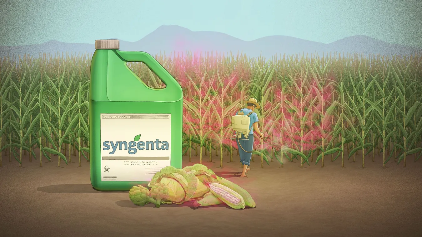 Syngenta y campos de cultivos