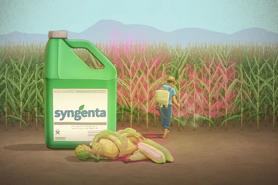 Syngenta y campos de cultivos