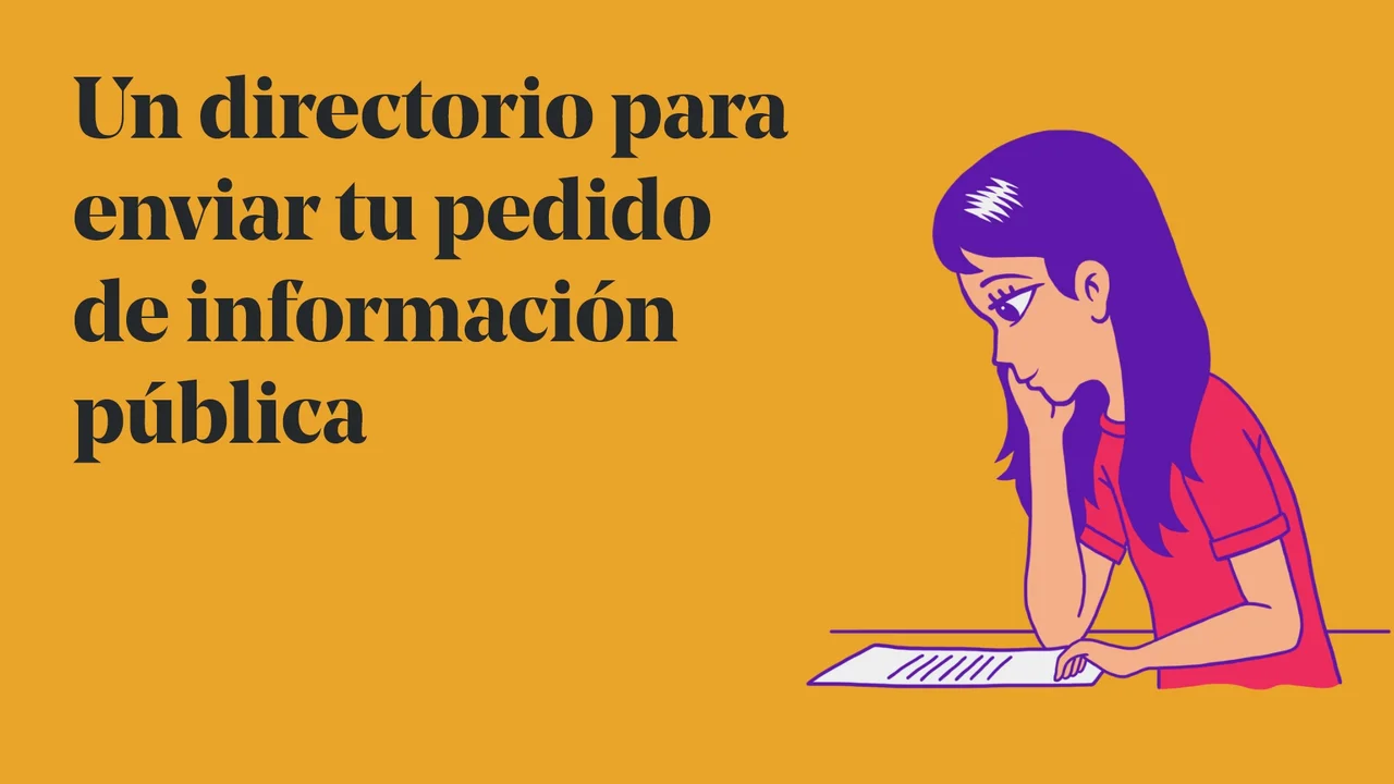 Un directorio para enviar tu pedido de información pública