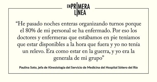 Jefa de Kinesiología del Servicio de Medicina del Hospital Sótero del Río
