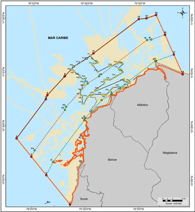 mapa zona eólicos - DIMAR