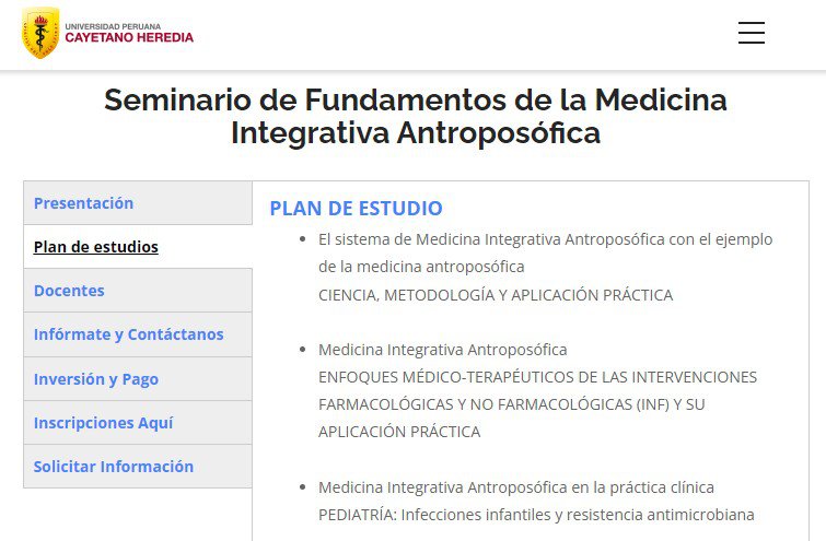 medicina antroposófica UPCH_seminario