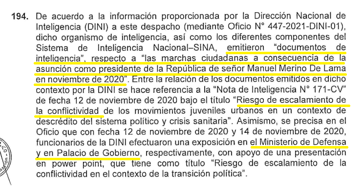 notas de inteligencia