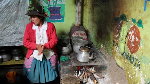 Cocina con leña